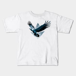 Blue Vulture Aesthetic Kids T-Shirt